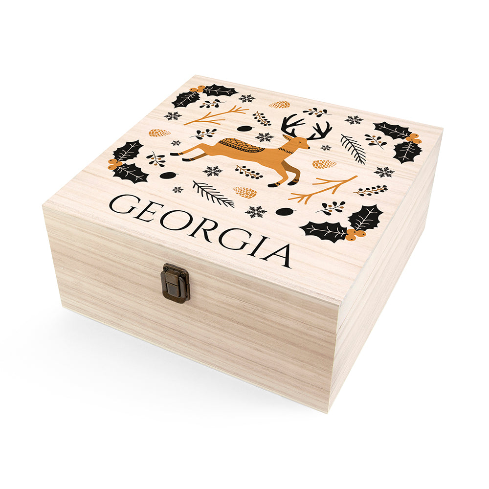 Personalised Scandi Deer Christmas Eve Box