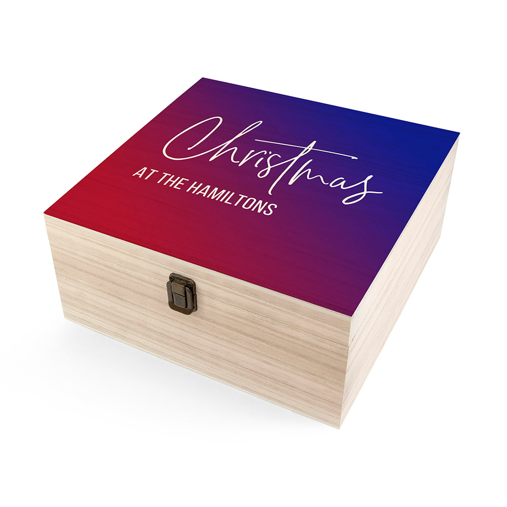 Personalised Gradient Family Christmas Eve Box