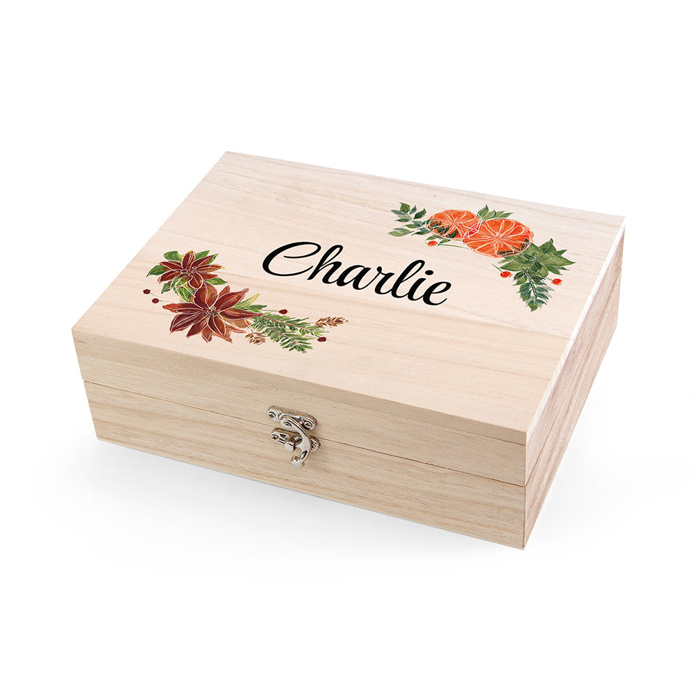 Personalised Festive Garland Christmas Eve Box
