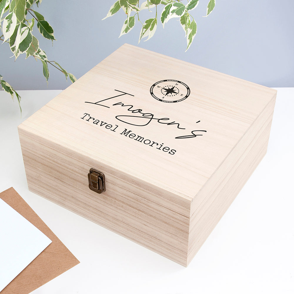 Personalised Travel Memories Box