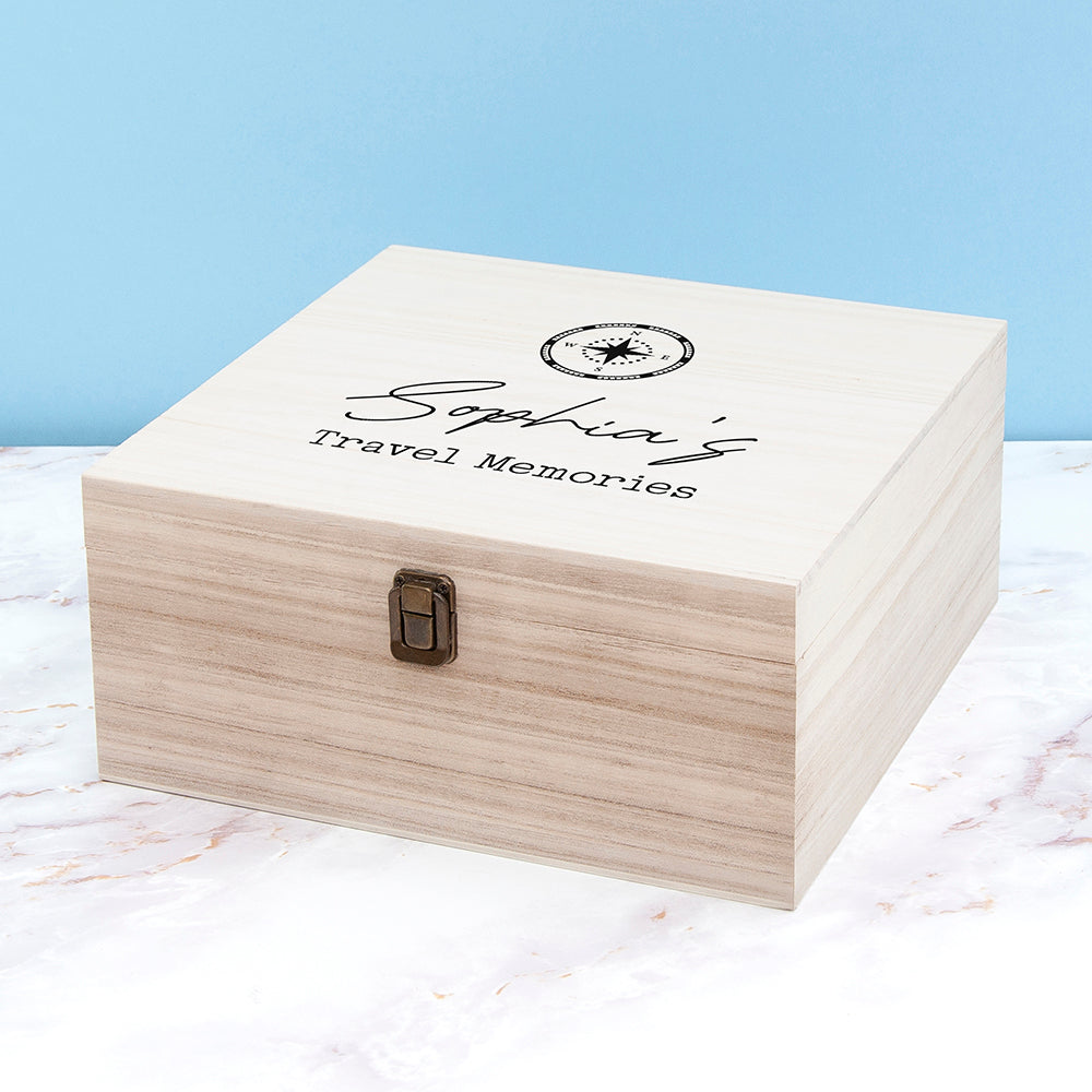 Personalised Travel Memories Box