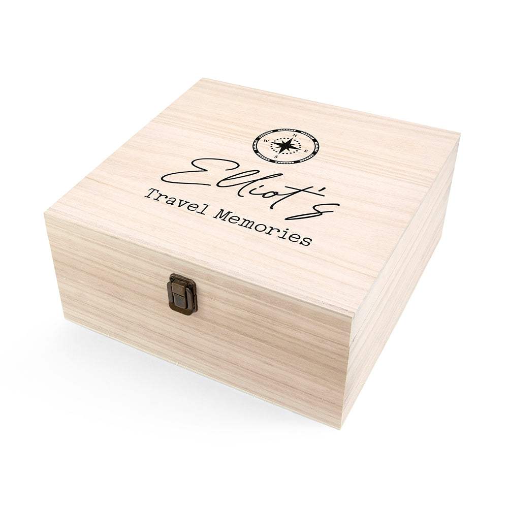 Personalised Travel Memories Box