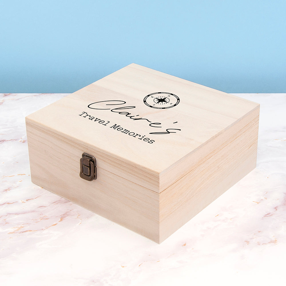 Personalised Travel Memories Box