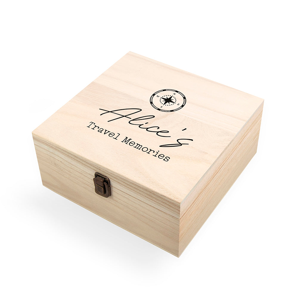 Personalised Travel Memories Box