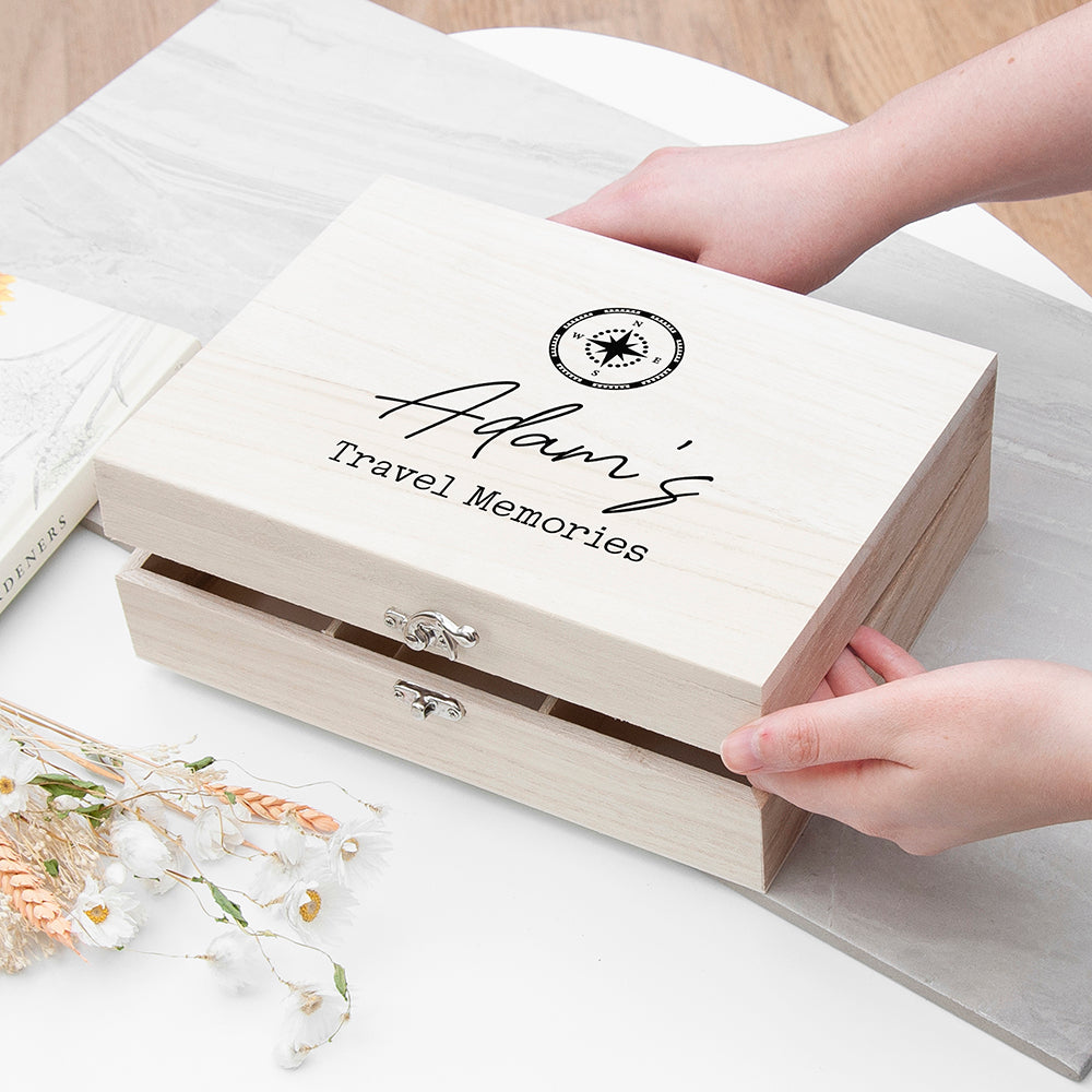 Personalised Travel Memories Box