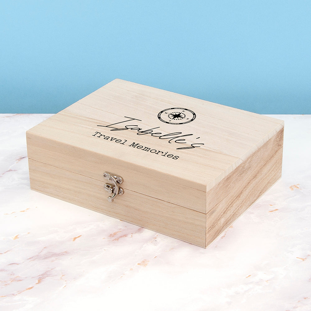Personalised Travel Memories Box