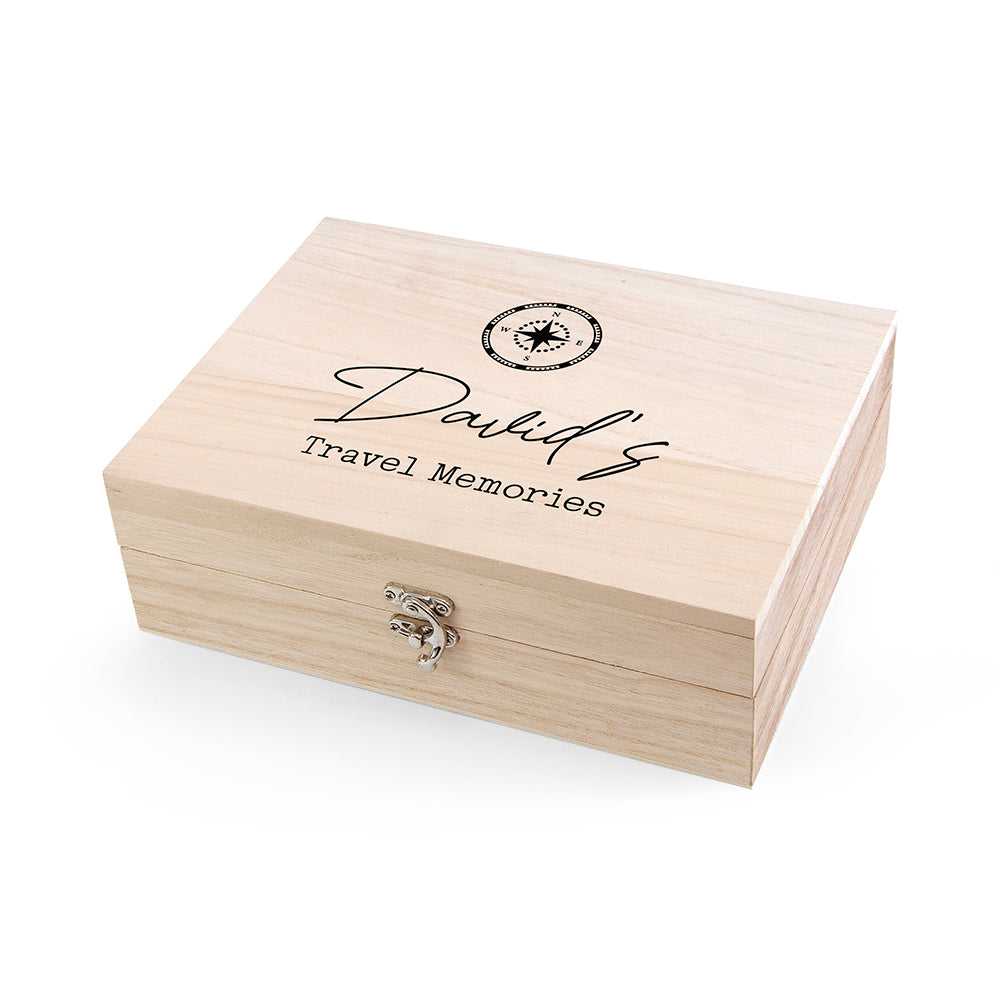 Personalised Travel Memories Box
