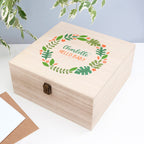 Personalised Hello Baby Wreath Keepsake Box