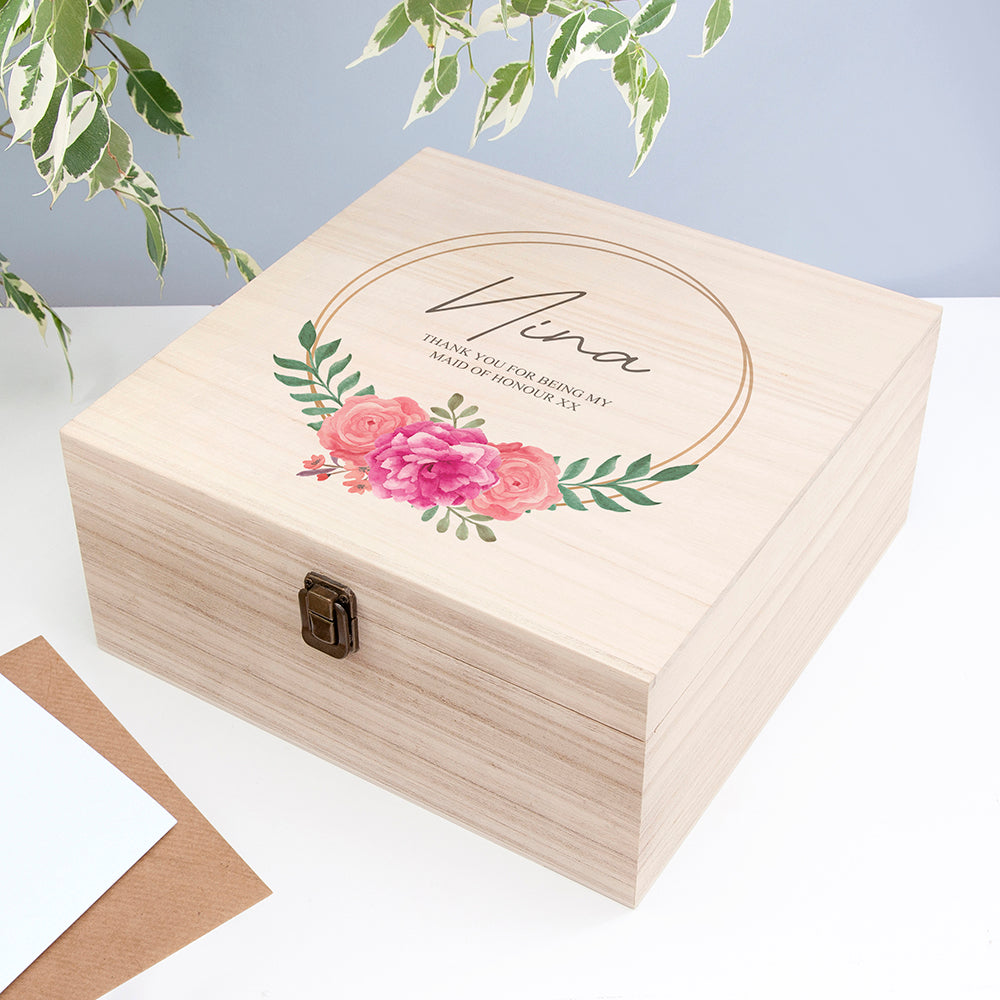 Personalised Wedding Party Memory Box