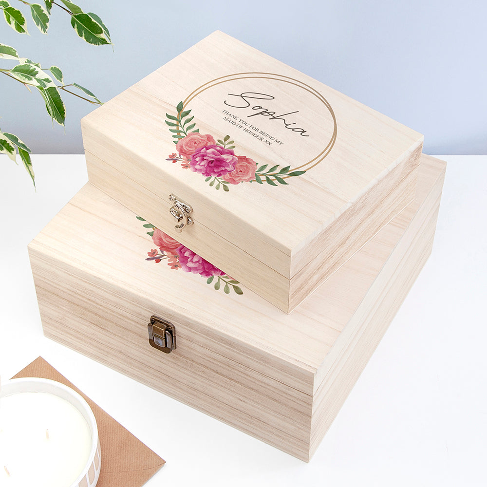 Personalised Wedding Party Memory Box