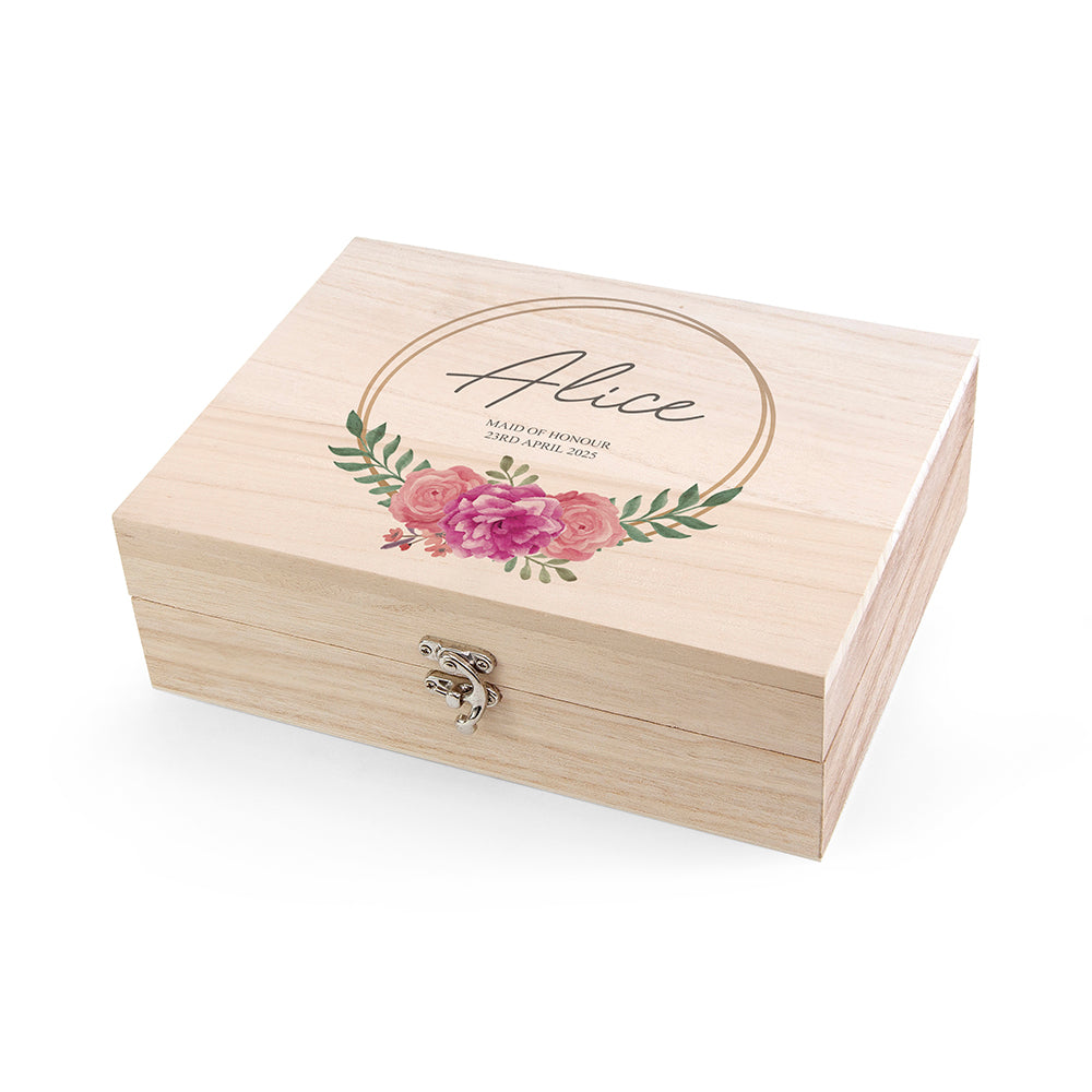 Personalised Wedding Party Memory Box