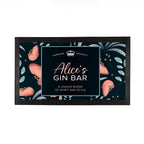Personalised Blooming Gin Bar Mat