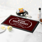 Personalised Vintage Whiskey Bar Mat