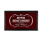 Personalised Vintage Whiskey Bar Mat