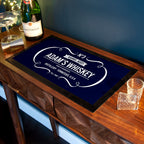 Personalised Vintage Whiskey Bar Mat