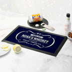 Personalised Vintage Whiskey Bar Mat