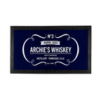 Personalised Vintage Whiskey Bar Mat