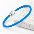 Personalised Men's Infinity Woven Leather Bracelet