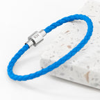 Personalised Men's Infinity Woven Leather Bracelet