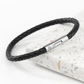Personalised Men's Celtic Trinity Capsule Leather Bracelet