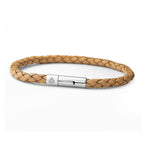 Personalised Men's Celtic Trinity Capsule Leather Bracelet