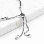 Personalised Silver Affirmation Bangle Bracelet