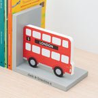 Personalised Kids London Bus Bookends