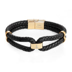 Personalised Men's Iconic Dual Leather Bracelet