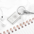 Personalised Birth Flower Frame Keyring