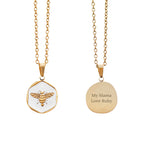 Personalised Honey Bee Pendant and Necklace