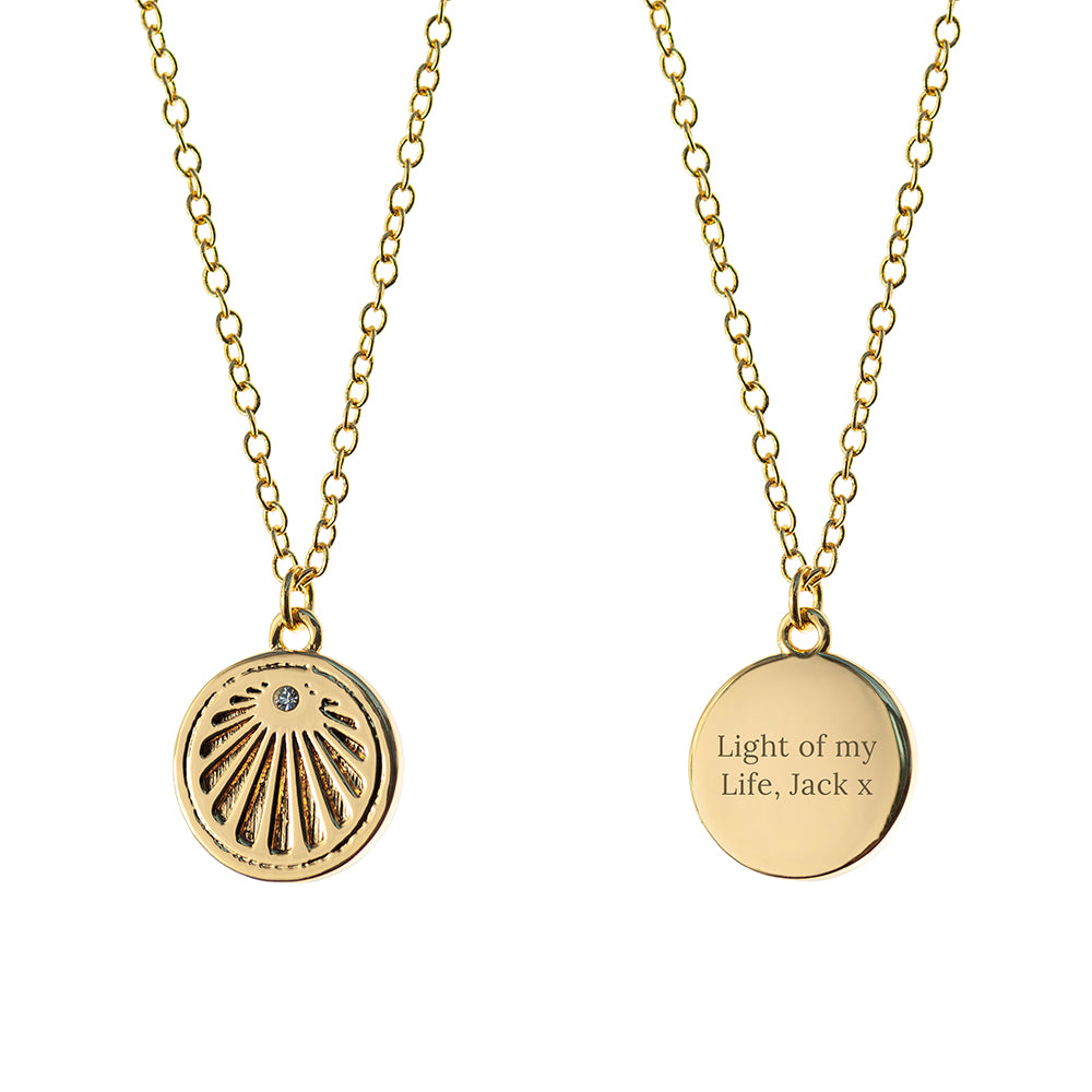 Personalised Sunburst Necklace
