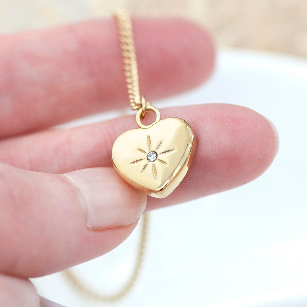 Personalised Celestial Heart Pendant and Necklace