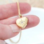 Personalised Celestial Heart Pendant and Necklace