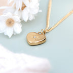 Personalised Celestial Heart Pendant and Necklace