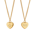 Personalised Celestial Heart Pendant and Necklace