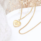 Personalised Celestial Heart Pendant and Necklace
