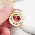 Personalised Russian Ring Crystal Necklace