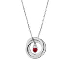 Personalised Russian Ring Crystal Necklace