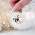 Personalised Russian Ring Crystal Necklace