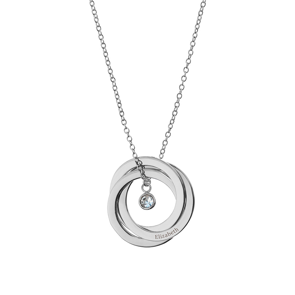 Personalised Russian Ring Necklace