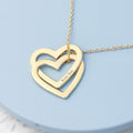 Personalised Entwined Hearts Necklace