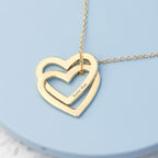 Personalised Entwined Hearts Necklace