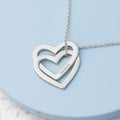 Personalised Entwined Hearts Necklace