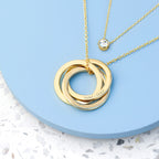 Personalised Russian Ring Layered Necklace