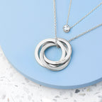 Personalised Russian Ring Layered Necklace