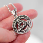 Personalised Men's Celtic Trinity Pendant Necklace
