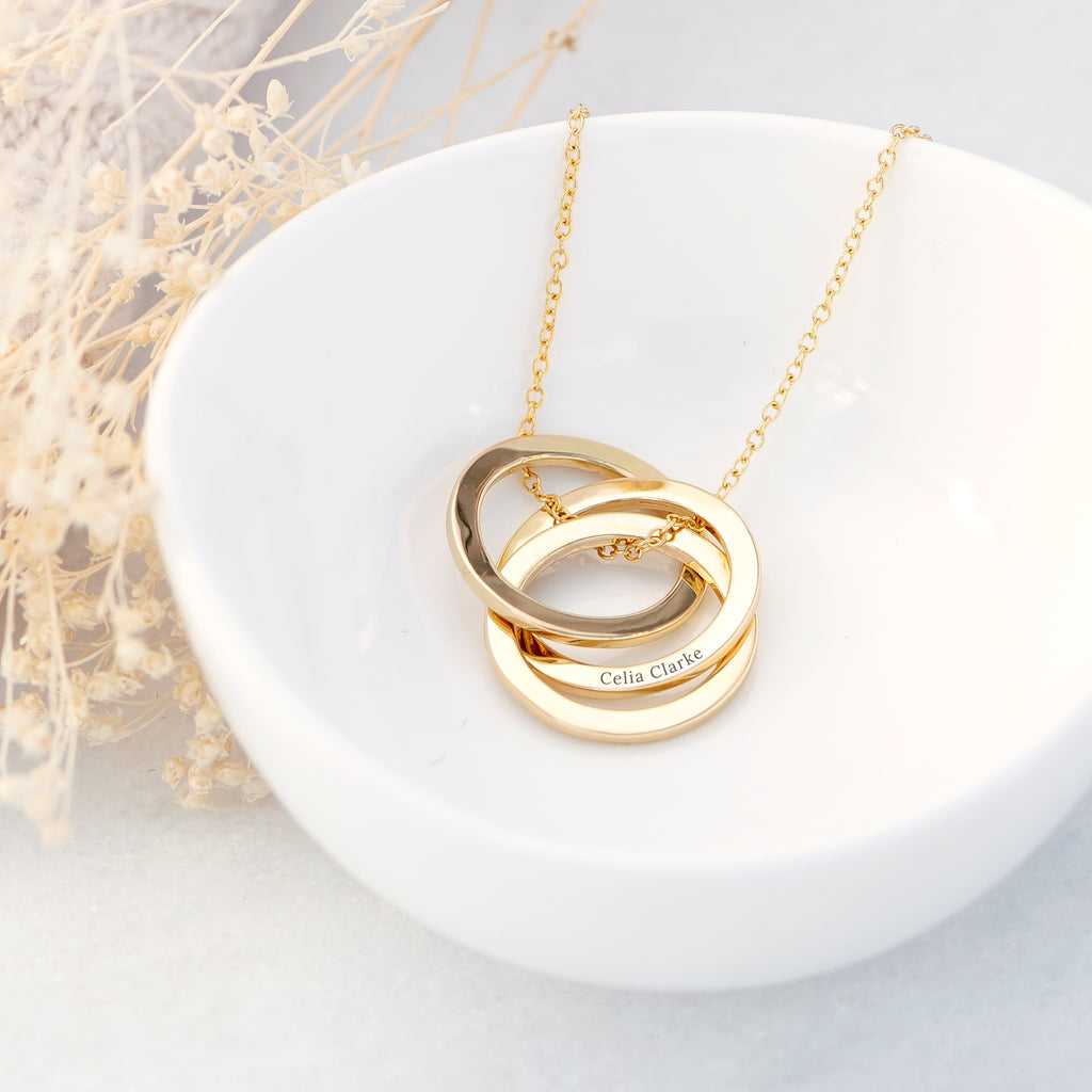 Personalised Classic Russian Ring Necklace