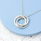 Personalised Classic Russian Ring Necklace