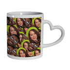Personalised Photo Heart Handle Mug