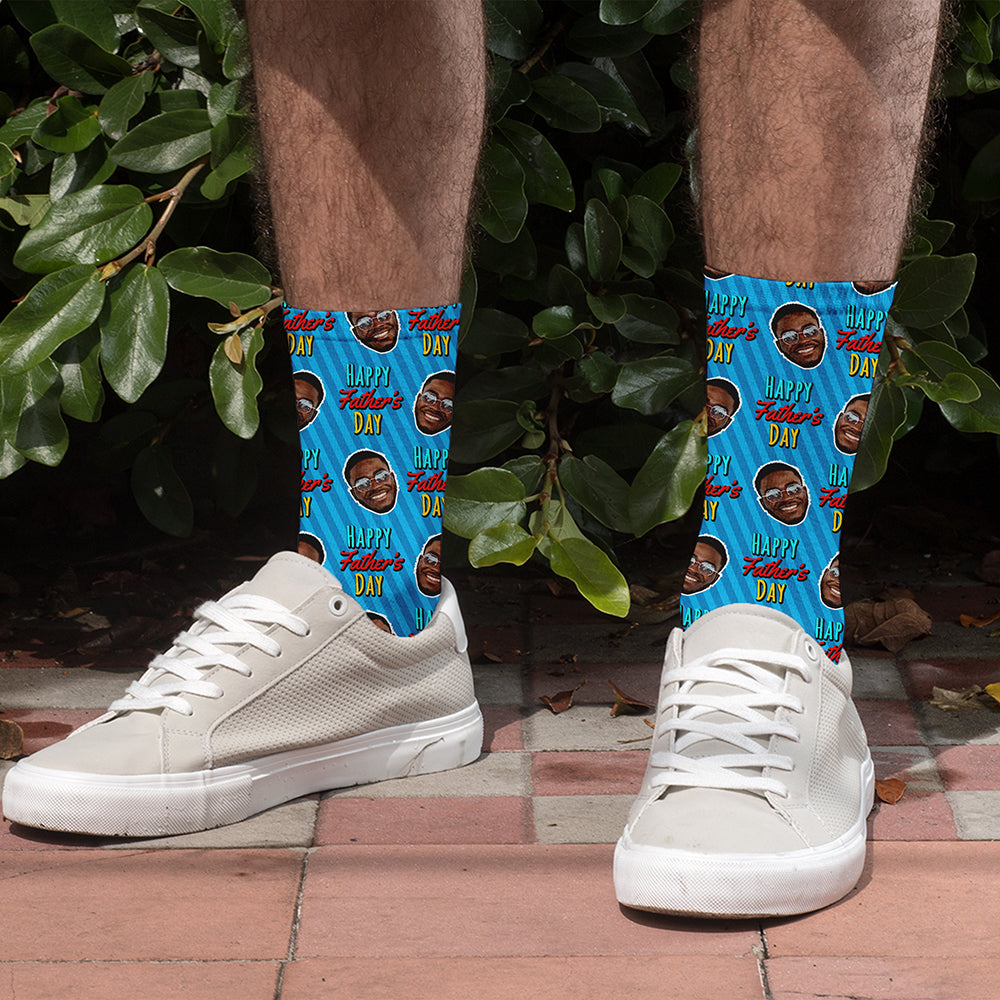 Personalised Father's Day Face Photo Socks